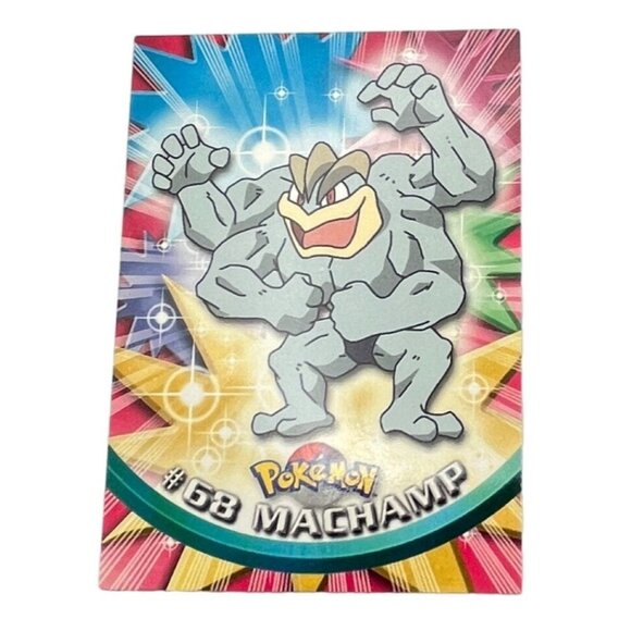 Machamp Pokemon Card Topps #68 TV Animation Edition Series Green Logo - Picture 1 of 5